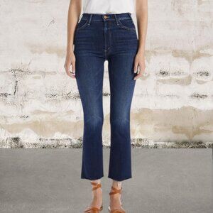 MOTHER Women's The Hustler Fray Ankle Bootcut Jeans Size 31